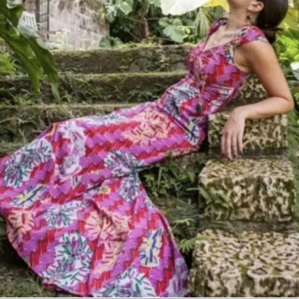 Zac Posen for Target safety Pin pink maxi dress 8